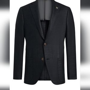Hickey Freeman Classic Fit Solid Wool Blazer